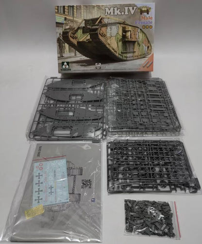 Takom 2076 1/35 WWI Mk.IV 2 in1 Tank Model Kit