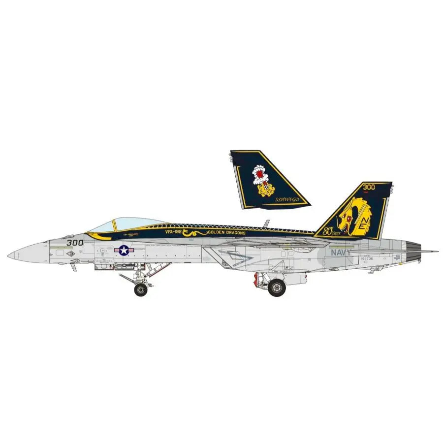 LS-023 MENG 1/48 F/A-18E Super Hornet Golden Dragons HEC Model Exhibition limited Edition Kit