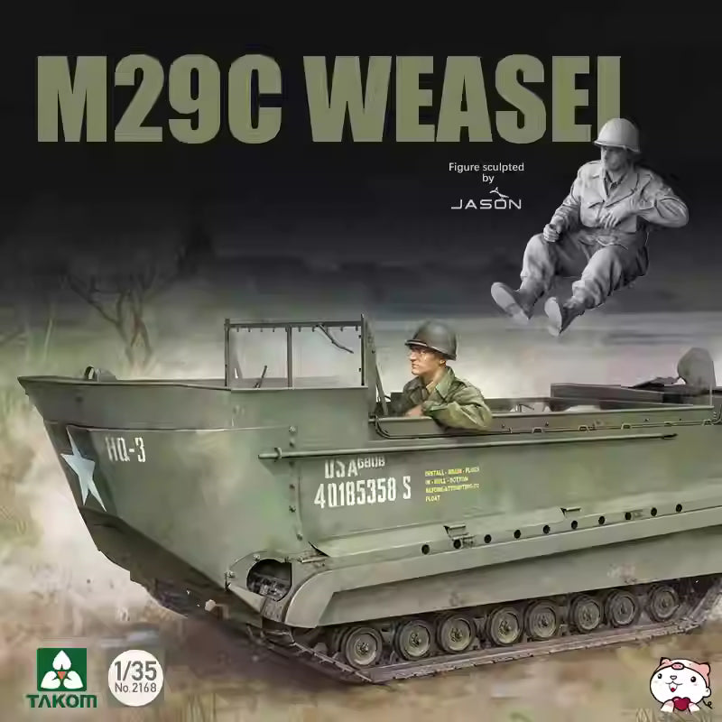 TAKOM released 2168 1/35 SCALE M29C WEASEL MODEL KIT