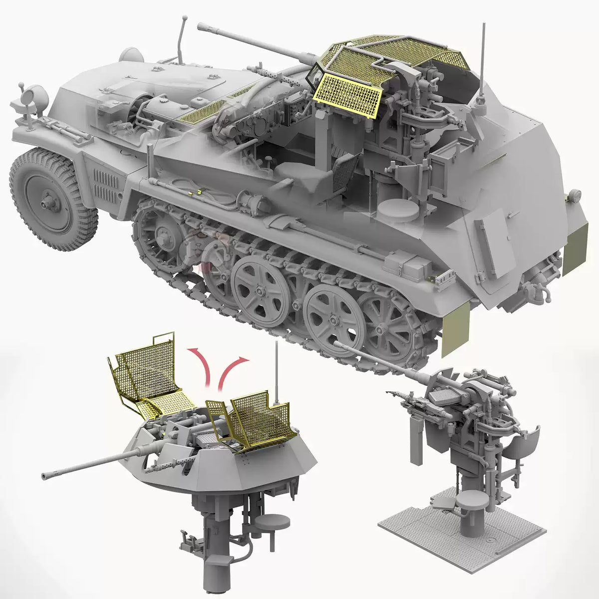 TAKOM 2213 1/35 Sd.Kfz.250/9 Ausf.A Ie.S.P.W. (2cm) Tank Model kit