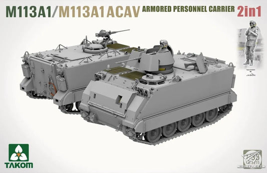 TAKOM 2215 1/35 M113A1/M113A1 ACAV Armored Car (2 in 1) Model kit