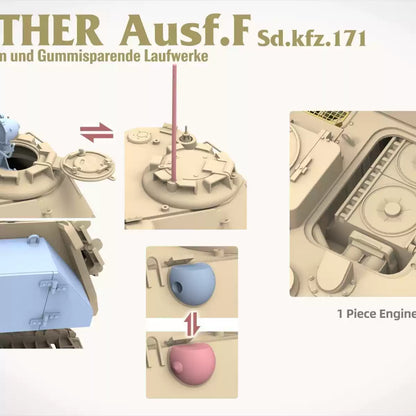 TAKOM 35003 1/35 PANTHER Ausf.F Tank Model Kit