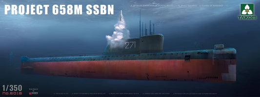 TAKOM 6016 1/350 Project 658M SSBN Submarine Model Kit
