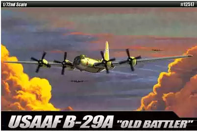 Find the 1/72 B-29A "OLD BATTLER" of USAAF PLASTIC Airplane Model Kit of Academy 12517 