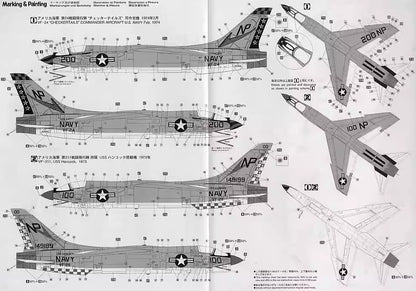 F-8J Crusader U.S. Navy/M.C. Carrier-Borne 1/48 Fighter | Hasegawa HA07226 - ModelHives