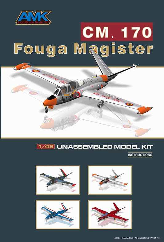Fouga CM.170 Magister Airplane Model Kit | AMK 88004 1/48