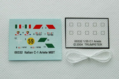 Trumpeter 1/35 00332 Italian C1 Ariete Tank Model Kit