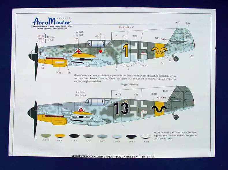 Messerschmitt Bf109 G-2 Airplane Model Kit | Trumpeter 1/24 02406 - ModelHives
