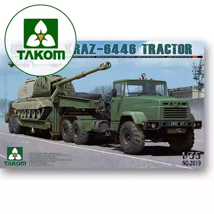 Takom 2019 1/35 KrAZ-6446 Tractor w/ChMZAP-5247G Semi-trailer Assembly Model Kit