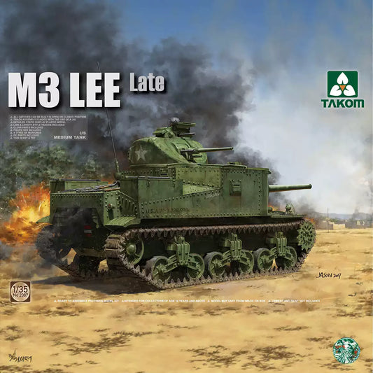 Takom 2087 1/35 US Medium Tank M3 Lee Late-ver Model Kit