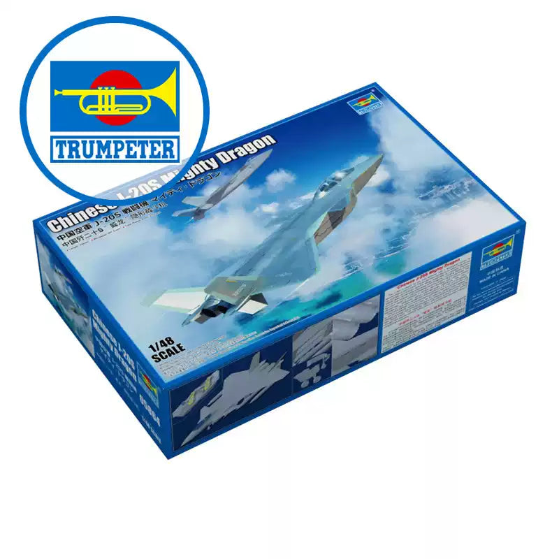 Trumpeter 05864 1:48 Chinese J-20S Mighty Dragon Fighter Aircraft  Model Kit