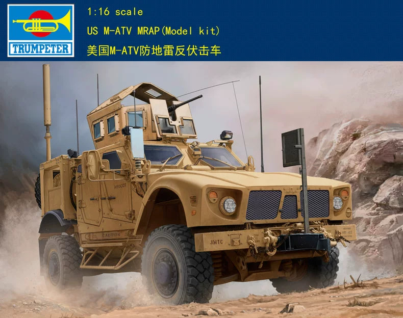 Trumpeter 1/16 00930 US M-ATV MRAP Tank model kit