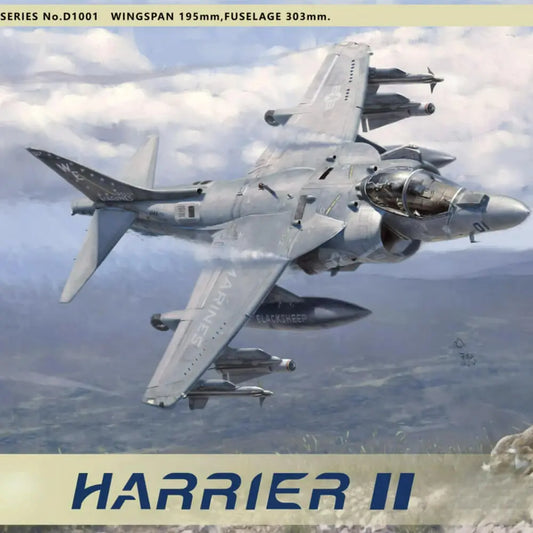 UMa 1/48 US D1001 AV-8B Harrier II Plus Attack Aircraft Assemble Plastic Model Kit - ModelHive