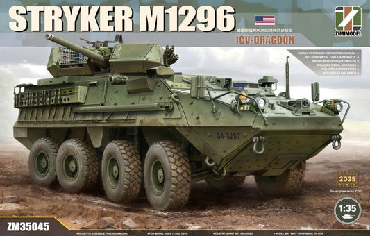 Zimi Model ZM35045 1/35 M1296 Stryker ICV Dragoon Chariot Tank Assembly Model Kit