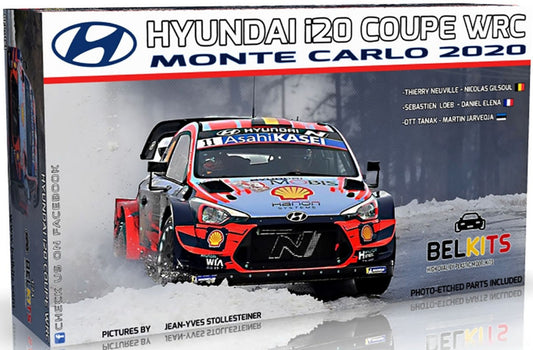 BELKITS BEL021 1/24 i20 Coupe WRC 2020 Monte Carlo Rally Winner (Model Car)