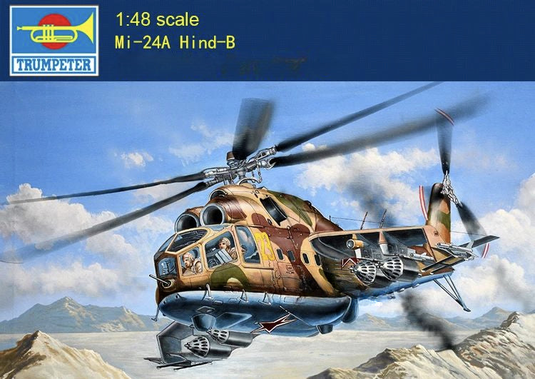Trumpeter 05828 1:48 Scale Mi-24A Hind-B Aircraft Assemble  Model Kit