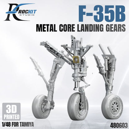 1/48 F-35B Landing Gear (All-Metal Frame) Parked Status For Tamiya | ROCKIT 480603