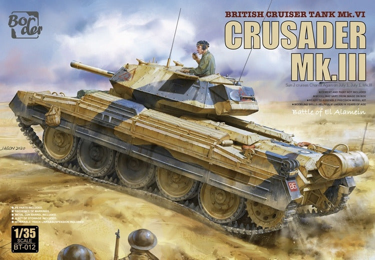 Border BT-012 1/35 BRITISH CRUISER TANK MK.VI CRUSADER MK.III Plastic TANK model