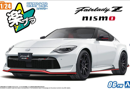 AOSHIMA 06839 1/24 RZ34 Fairlady Z NISMO 2024 Prism White (Model Car) - ModelHives