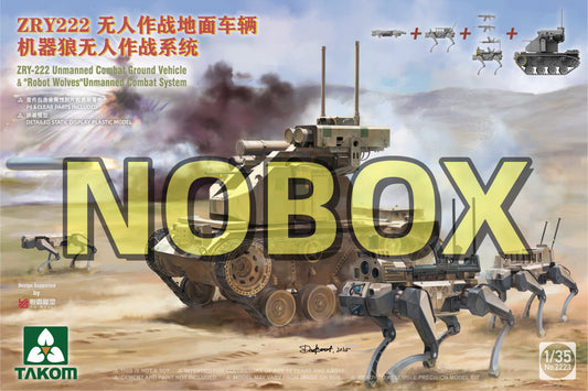 Takom 2223-NOBOX 1/35 ZRY-222 Unmanned Combat Ground Vehicle Robot Wolves System