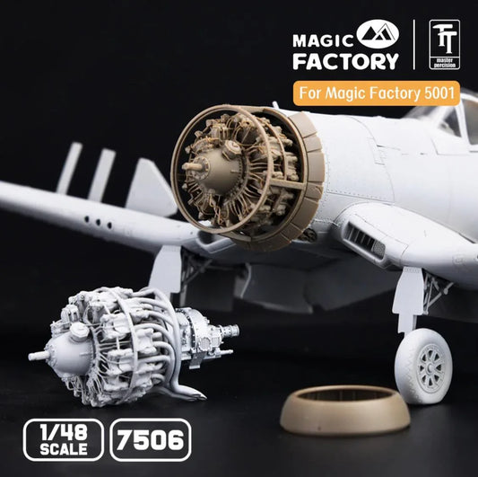 MAGIC FACTORY 7506 1/48 P&W R2800 (On The Plane Version) For 5001 F4U-1A/2 - ModelHives