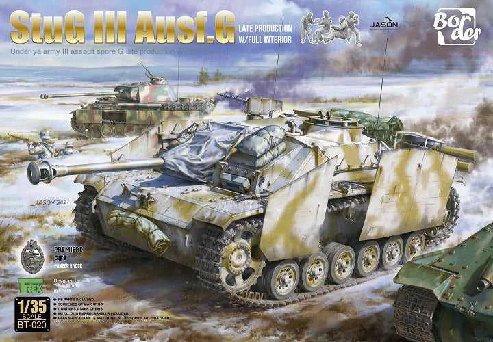 Border BT-020 1/35 STUG III Ausf.G LATE PRODUCTION W/FULL INTERIOR MODEL KIT