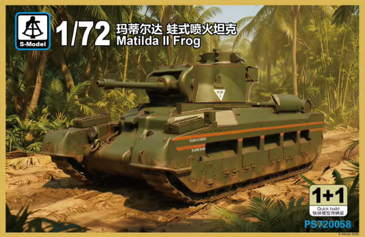 S-model PS720058 1/72 Scale Matilda Il Frog Spitfire Tank Assembly Model Kit