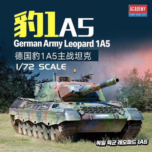 Academy AC13433 1/72 Scale German Army Leopard 1A5  Assembly Model Kit
