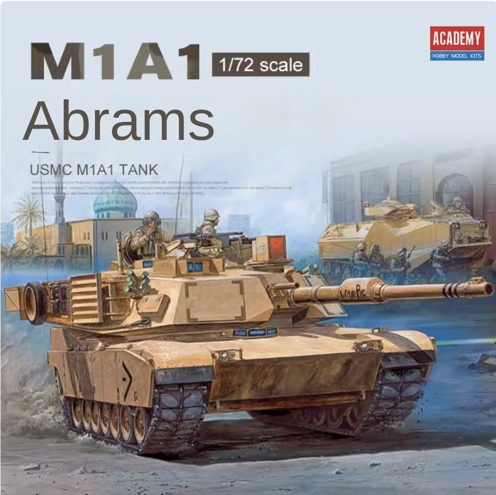 Academy AC13430 1/72 Abrams USMC M1A1 TANK - ModelHives