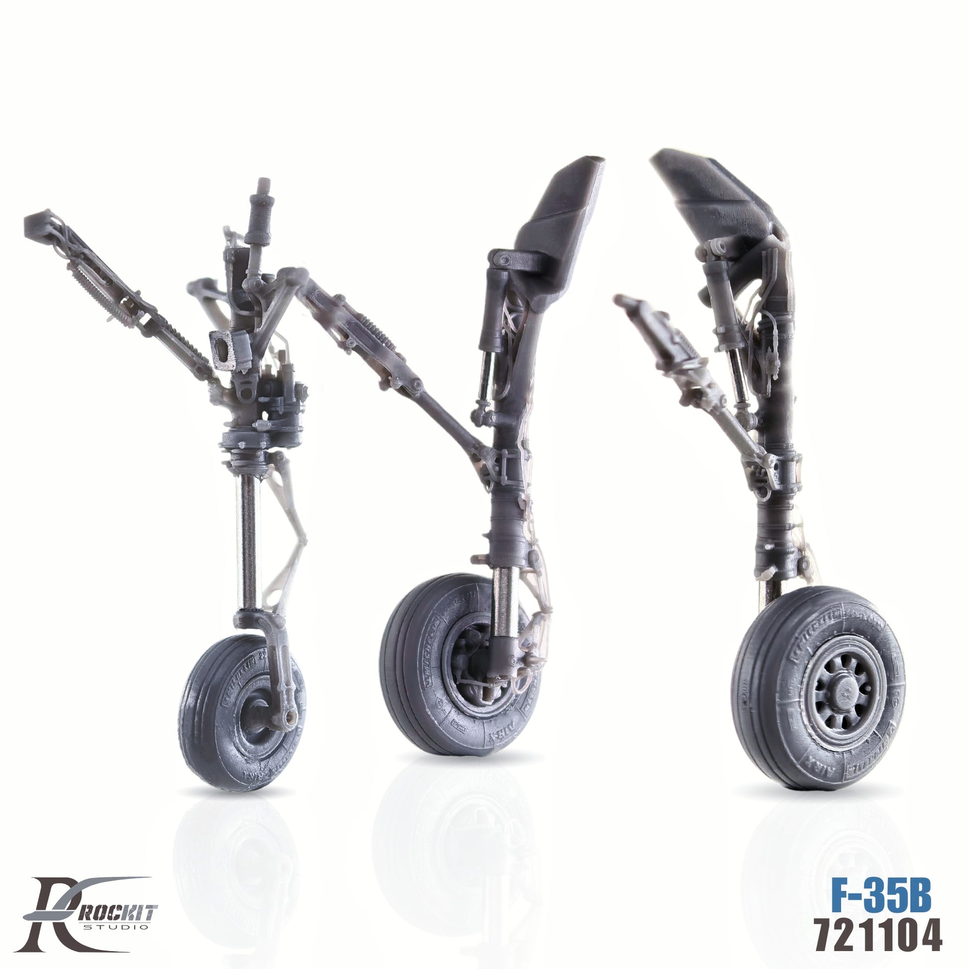 ROCKIT 721104T 1/72 F-35B Landing Gear (VTOL), w/Metal Skeleton-For TAMIYA Presale