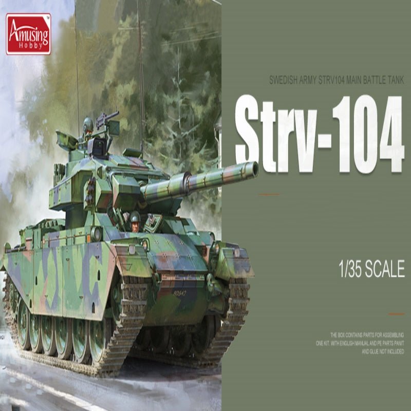 Amusing 35A043 1/35 Strv - 104 SWEDISH ARMY STRV104 MAIN BATTLE Tank Model Kit - ModelHives