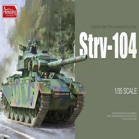 Amusing 35A043 1/35 Strv - 104 SWEDISH ARMY STRV104 MAIN BATTLE Tank Model Kit - ModelHives