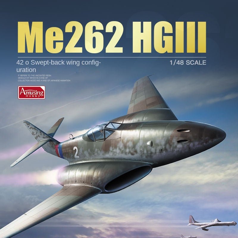 Amusing 48A003 1/48 Messerschmit Me262 HGIII Plastic model - ModelHives