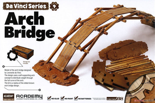 Academy 18153 Da Vinci Science series Arch Bridge glue-free  "Plastic model¡±