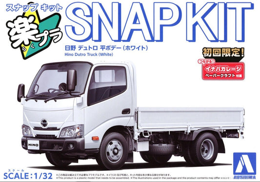 AOSHIMA 06722 1/32  Dutro Flat Body (White) (Model Car)