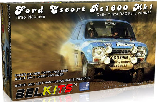 BELKITS BEL006 1/24 Escort RS1600 MK.I 1973 RAC Rally Winner (Model Car)