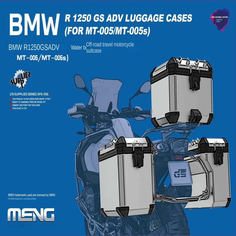 MENG MODEL SPS-091S 1/9 R 1250 GS ADV LUGGAGE CASES FOR MT-005/MT-005S Pre-Color