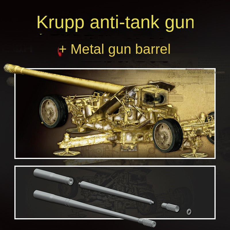 GreatWall L3526T+L3526 128mm PAK44 HIGH VELOCITY ANTI-TANK GUN + Metal barrel
