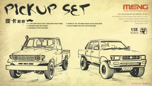 Meng Model 1/35 VS-007 Pickup Set (Set of 2) Model Kit