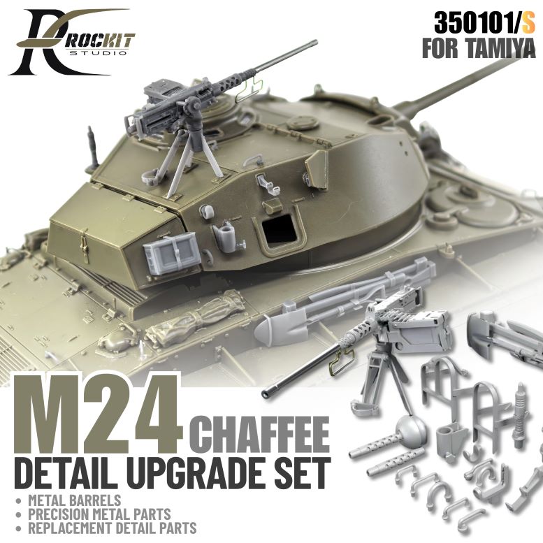 ROCKIT 350101S 1/35 M24 Chaffee Tank Upgrade Set Premium Ver.(For Tamiya 35391)