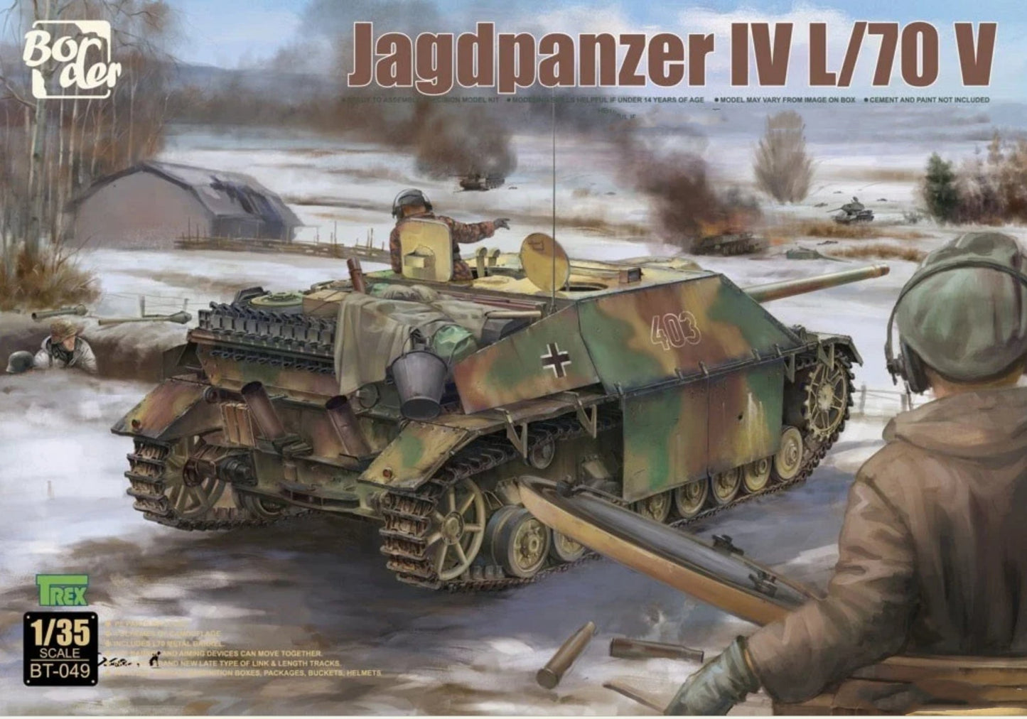 Border BT - 049 1/35 Jagdpanzer IV L/70 V Model Kit - ModelHives