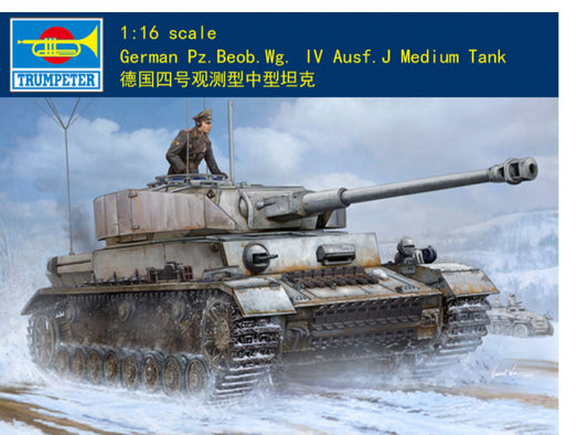 Trumpeter 1/16 00922 German Pz.Beob.Wg.IV Ausf J Medium Tank
