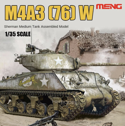 MENG TS-043 1/35 U.S MEDIUM TANK M4A3 (76) W TYRANNOSAURUS SERIES Sherman Model