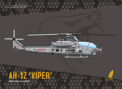 AH-1Z VIPER HELICOPTER 1/72 Model Kit | Dream Model DM720012 - ModelHives