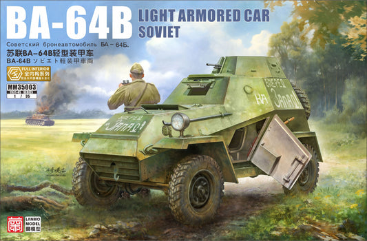 Heavy?Hobby Lanmo MM35003 1/35 Soviet BA-64B Full Interior Light Armored  Car ModelHive