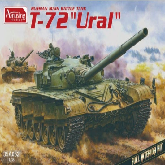 Amusing Hobby 35A052 1/35 Scale Russian MBT T-72 "Ural"w/Interior Tank Model Kit