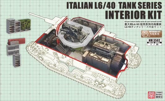 Heavy&Lanmo NM3502 1/35 Ltalian L6/40 Light Tank Series Interior Kit Presale