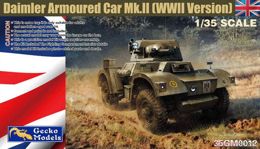 Gecko 35GM0012 1/35 British Army Daimler Armoured Car Mk.II (WW II Version) ModelHive