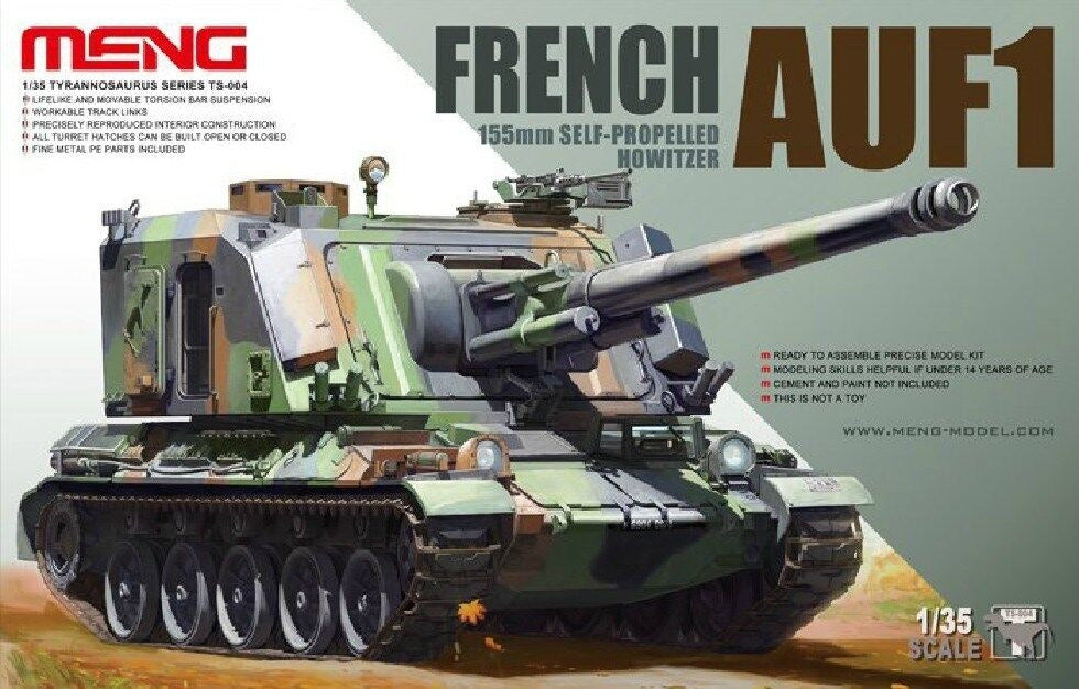 Meng TS-004 Model 1/35 French 155mm Self-Propelled Howitzer AUF-1 Armour