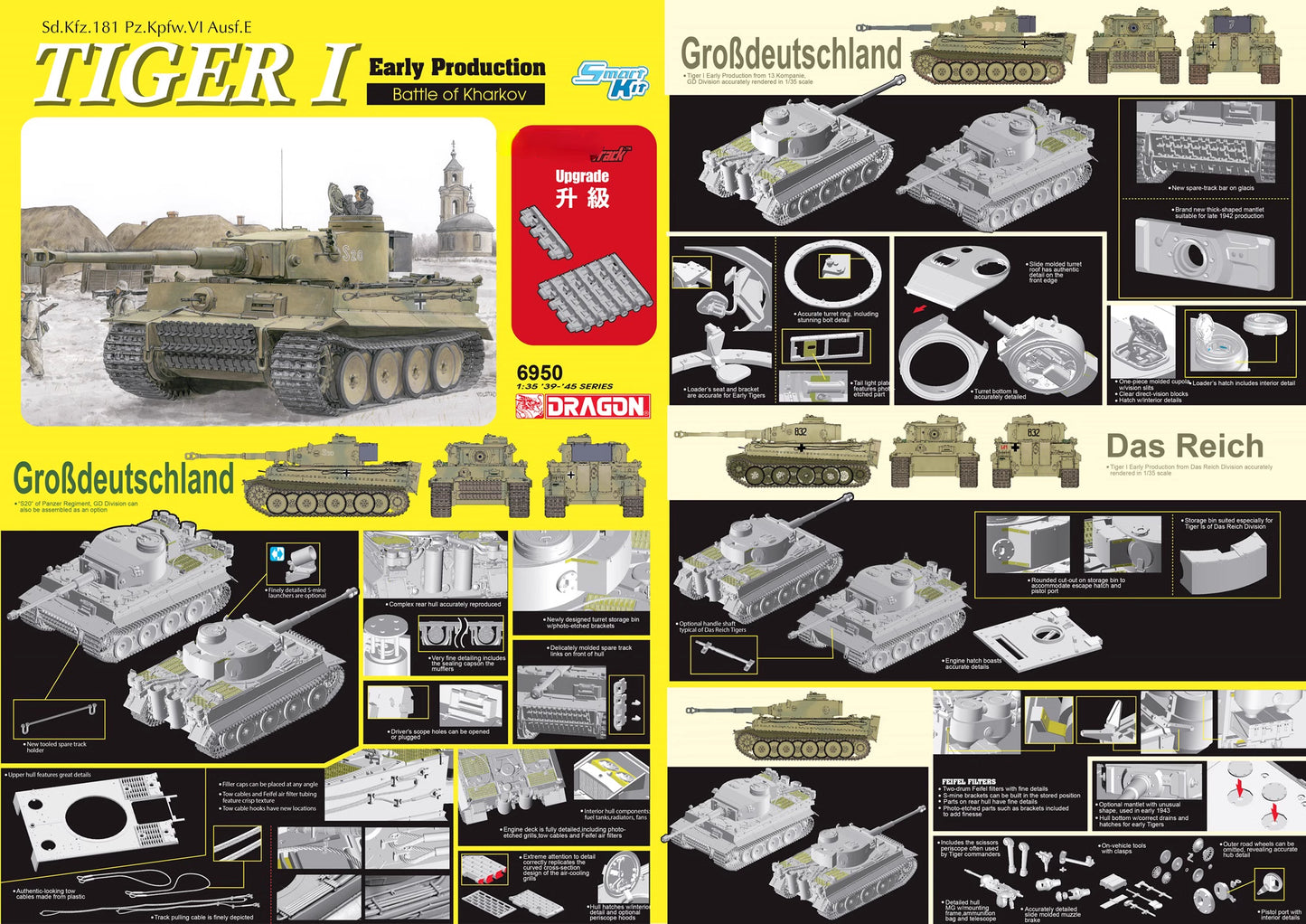 Dragon 6950 1/35 scale TIGER I Early Production Battle of Kharkow 2020 new